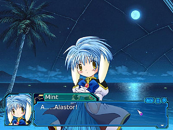 Moonlight Blush, mint, galaxy, moon, galaxy angel, game, blush, angel HD wallpaper