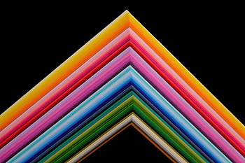 Paper Stacked Shape Abstract , abstract, colorful, artist, artwork, digital-art HD wallpaper