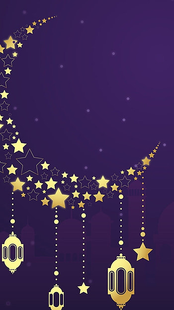 Ramadan, Purple Background HD phone wallpaper