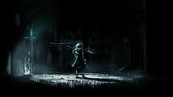 Preview dark anime, girl, art, dark, night HD wallpaper