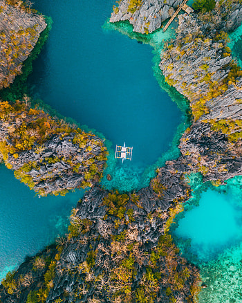 Nature, Water, Sea, Rocks, View From Above, Bay HD phone wallpaper