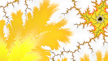 Trippy Psychedelic Fractal, white, orange (Color), Abstract, fractal HD wallpaper