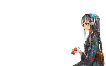 Anime, Heads, Girl, Brunette, Scythe, Xhosa, Player HD wallpaper