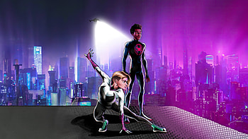 Miles Morales X Gwen Stacy Reckless, spiderman, miles-morales, gwen-stacy, superheroes, artwork, digital-art HD wallpaper