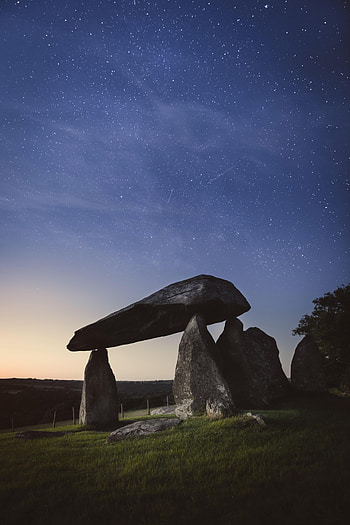 Nature, Stones, Night, Rocks, Starry Sky, Stone, Arch HD phone wallpaper