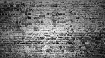 Brick wall, black and white HD wallpaper