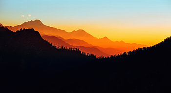 Minimal Mountains , minimalism, mountains, artist, artwork, digital-art, behance HD wallpaper