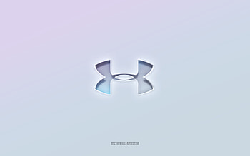 Under Armour logo, cut out 3d text, white background, Under Armour 3d logo, Under Armour emblem, Under Armour, embossed logo, Under Armour 3d emblem HD wallpaper