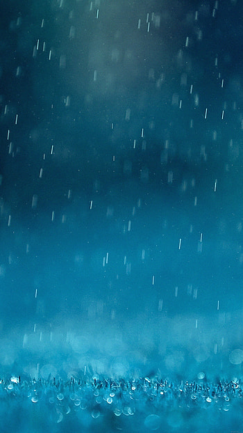 Blue rain , Nature's beauty, Aesthetic rain scenes, Raindrop magic HD phone wallpaper