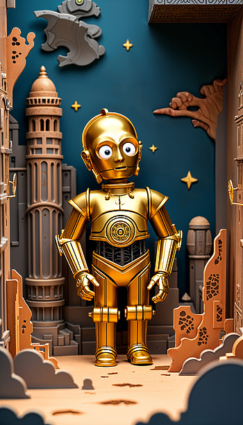 C3PO: Your Golden Companion for Stellar , Star Wars, toy HD phone wallpaper