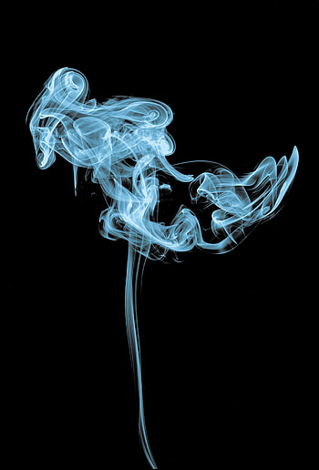 Abstract, Smoke, Dark Background, Shroud, Coils HD phone wallpaper