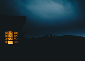 Twilight, Dark, Shine, Light, House, Dusk, Evening, Window, Darkly, Haze HD wallpaper