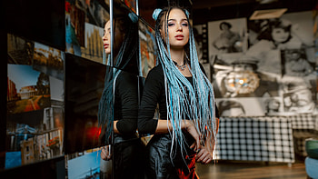 Dyed Hair Girl, girls, model HD wallpaper