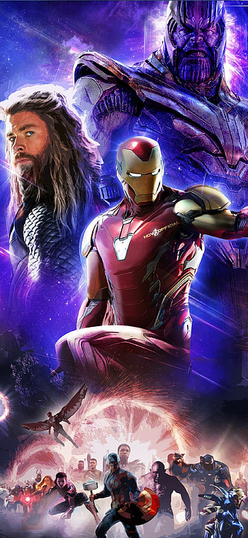 Thor, Iron Man, Thanos HD phone wallpaper