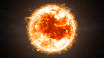 Burning Star, star, digital-universe HD wallpaper