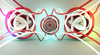 Abstract, 3D, Glow, Tangled Lines HD wallpaper