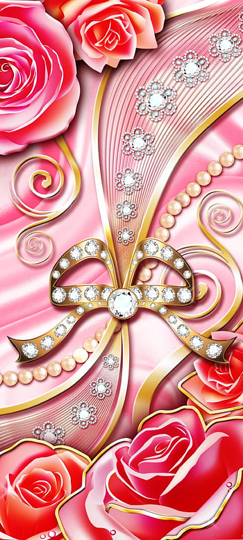Luxury on the Silk, red, magenta, diamond, premium, Metalink, Curve HD phone wallpaper