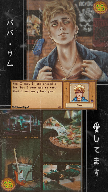 Sam The Skater Boy, sdv, stardew valley HD phone wallpaper