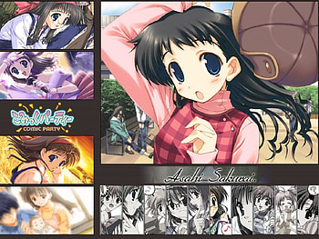 Asahi, anime girl, anime, comic party HD wallpaper