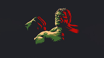 The Hulk Rampage, hulk, superheroes, artwork, artist, digital-art, dark HD wallpaper