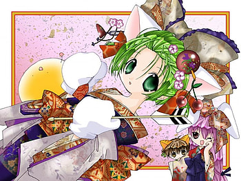 Di Gi Charat, cute, girls, anime HD wallpaper