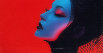 "Falling", red, portrait, cyberpunk, woman, Sci Fi HD wallpaper
