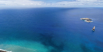 Oceanscape, clouds, island, seascape, chile HD wallpaper