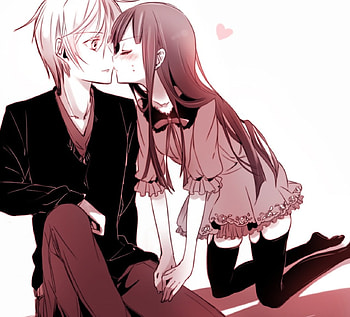 kawai couple, couple, cute, cawai, love HD wallpaper