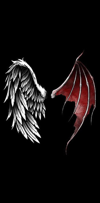 Lucifer Wings HD phone wallpaper