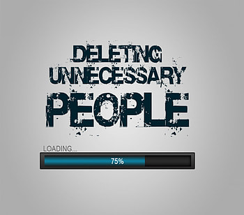 Deleting people, loading, people, unnecessary, delete HD wallpaper