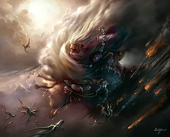 God Of Thunder, god, thunder, fantasy, art HD wallpaper