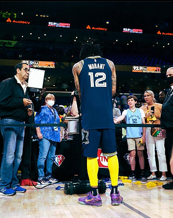 Ja Morant, footwear, sports_jersey HD phone wallpaper