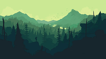 Minimalist, Dark Green Minimalist HD wallpaper
