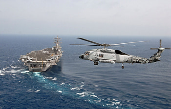 Landscape, Ships, Helicopters HD wallpaper