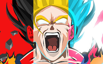 Goku Super Saiyan Anime Art, goku, minimalism, anime, artwork, artstation HD wallpaper