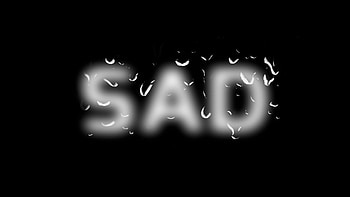Sad Typography , sad, dark, black, typography HD wallpaper