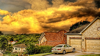 Cities, Building, Car, r, Garage HD wallpaper