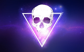 Skull Triangle 3d, skull, triangle, 3d, digital-art HD wallpaper