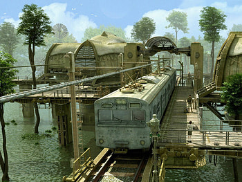 TRAIN, view, game, abstract HD wallpaper