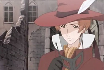 Red Whirlwind, beauty, nice, cape, short hair, male, hat, female, sweet, scene, jacket, girl, beautiful, anime girl, boy, anime, mantle, costume, pretty, juliet, brown hair, lovely, romeo x juliet HD wallpaper