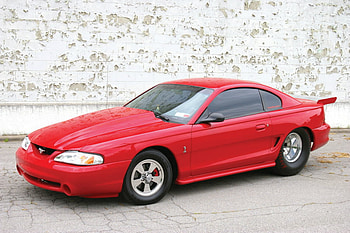 1994 Ford Mustang Cobra, ford, pro street, cobra, red HD wallpaper