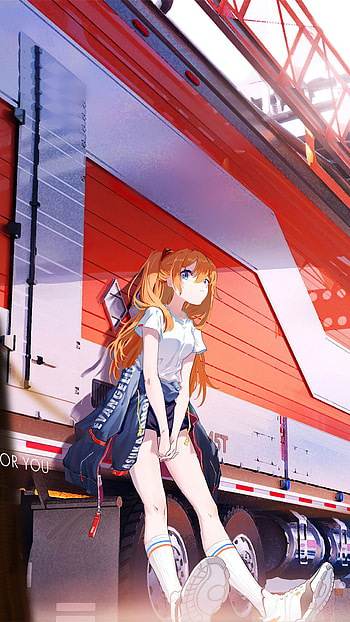 Anime girl, Anime city girl HD phone wallpaper