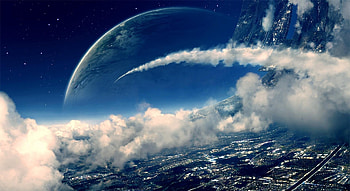 Planet, Universe, Surface, Haze HD wallpaper