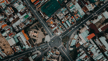 Cities, City, Building, View From Above, Road HD wallpaper