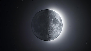 The Moon, moon, space, digital-universe HD wallpaper