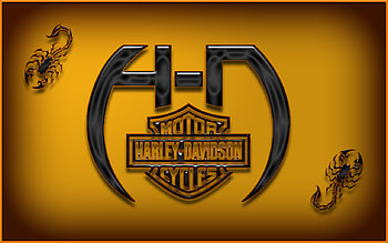 scorpions, black, scorpion, orange, harley davidson HD wallpaper