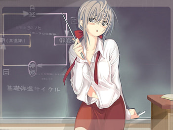 sexy teacher, teacher, silver hair, red tie, arm support, cupboard HD wallpaper