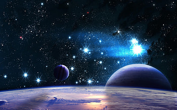Sky, Universe, Stars, Stars, Planets, Space, Galaxies, Universe, Sky HD wallpaper