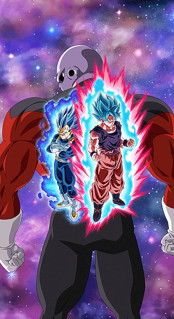 Epic Dragon Ball Z : Jiren, Goku & Vegeta in Super Saiyan Blue Evolved, Dragon Ball Z Dokkan Battle, Goku, Vegeta (Dragon Ball), Goku & Vegeta HD phone wallpaper