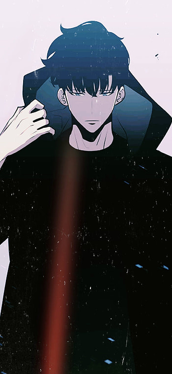 Solo Leveling, art, cartoon, sung_jin_woo, anime_boy HD phone wallpaper